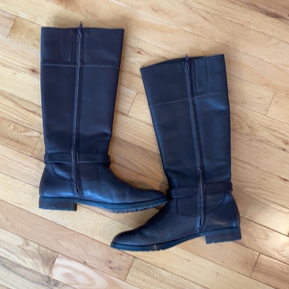 Ralph Knee High Brown Leather Riding Boots size 9 - Picture 3 of 7